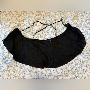 Black ballet wrap skirt